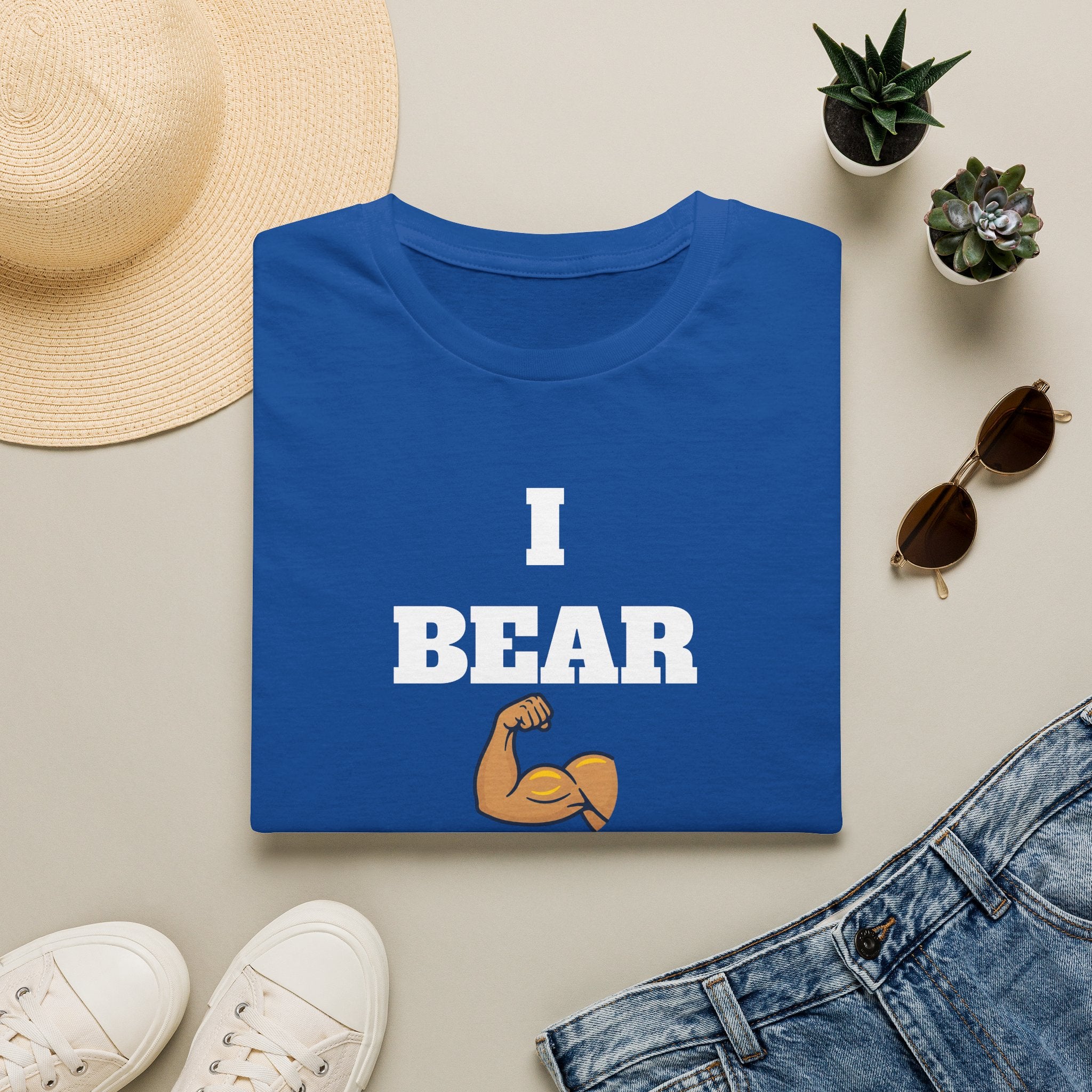 Bear Arms T-Shirt — "I Bear Arms" Funny Patriotic Rifle Tee