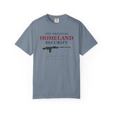 Homeland Security Rifle Graphic T-Shirt — Patriotic Defender Tee