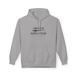 Armed & Educated Hoodie — Pro-Gun Second Amendment Graphic Hoodie