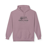 Armed & Educated Hoodie — Pro-Gun Second Amendment Graphic Hoodie