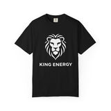 King Energy Lion T-Shirt — Bold Graphic Tee for Confident Men & Women