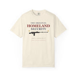 Homeland Security Rifle Graphic T-Shirt — Patriotic Defender Tee