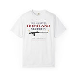 Homeland Security Rifle Graphic T-Shirt — Patriotic Defender Tee
