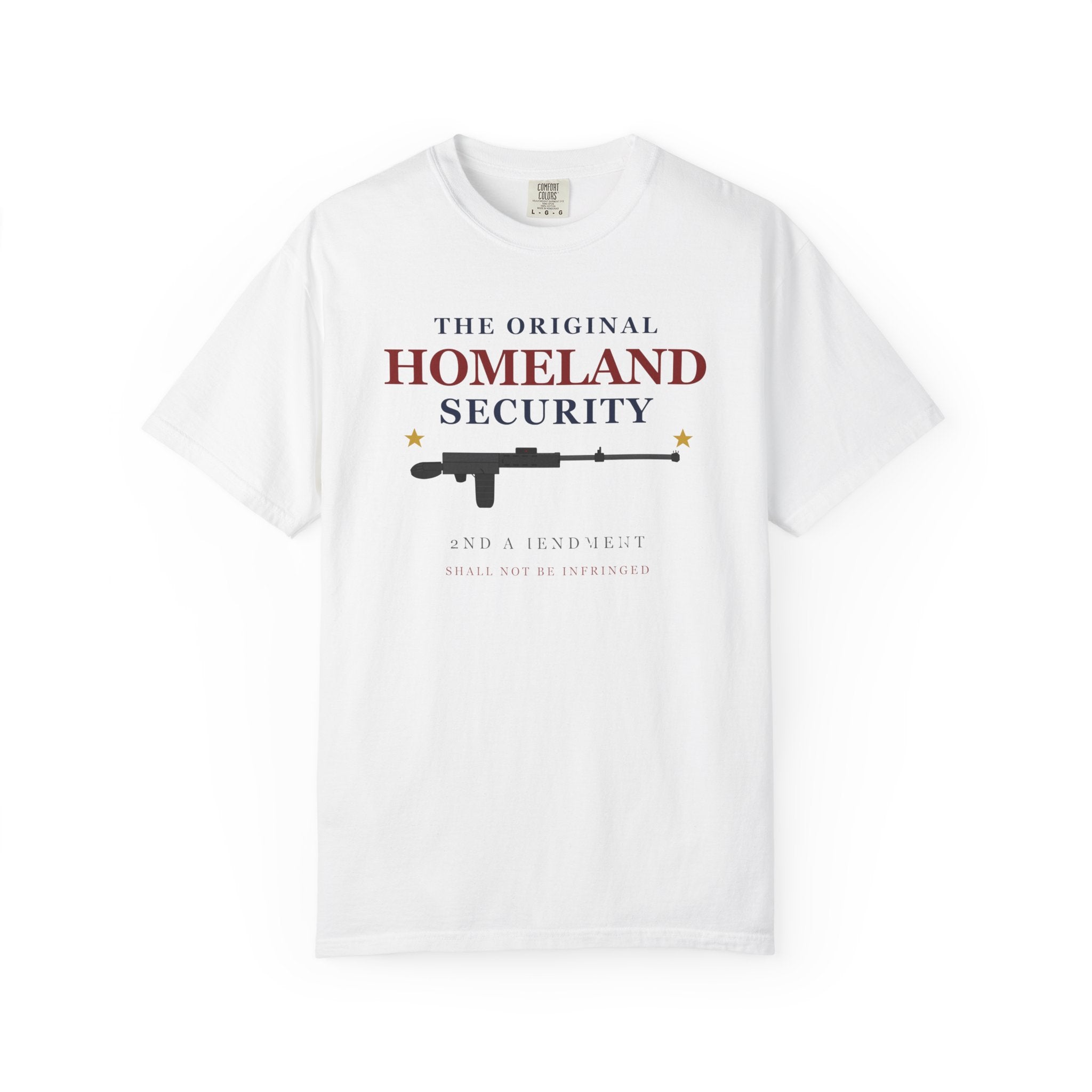 Homeland Security Rifle Graphic T-Shirt — Patriotic Defender Tee